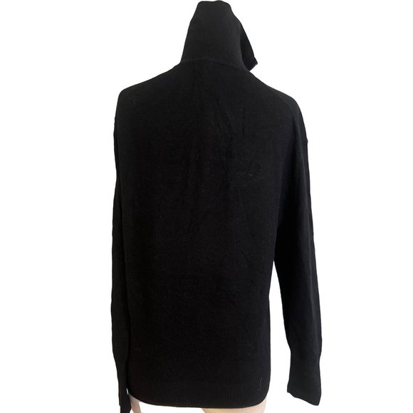 Everlane The Luxe Merino Half-Zip Sweater in Black Medium New Womens Knit Top - Picture 6 of 11